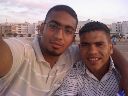 mon ami abdo + moi adil fi lakoranich